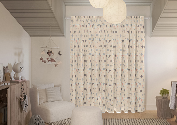 Balloon Festival, Soft Cream - Made to Measure Curtains - Image 6